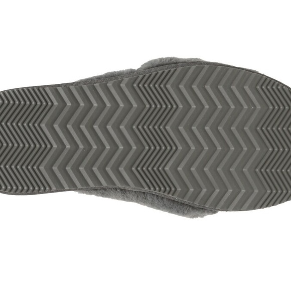 SOREL Go Mail Run Slide Fur Slipper Grey Size 8 - Picture 5 of 9